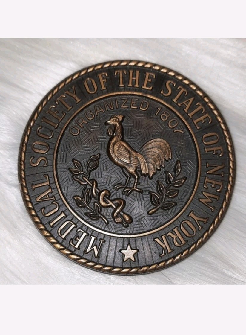 Medical Society Of New York Medallion Desk Decor