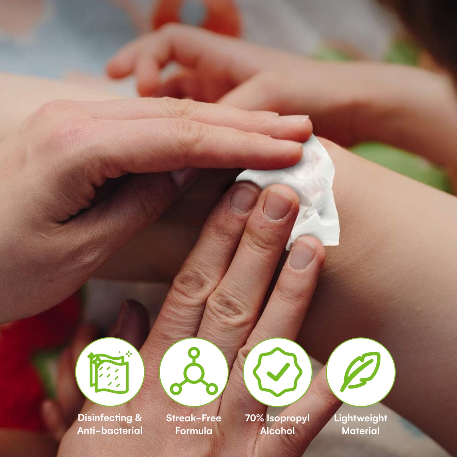 Care Touch Alcohol Wipes Individually Wrapped – 400 Count (Pack of 1), White