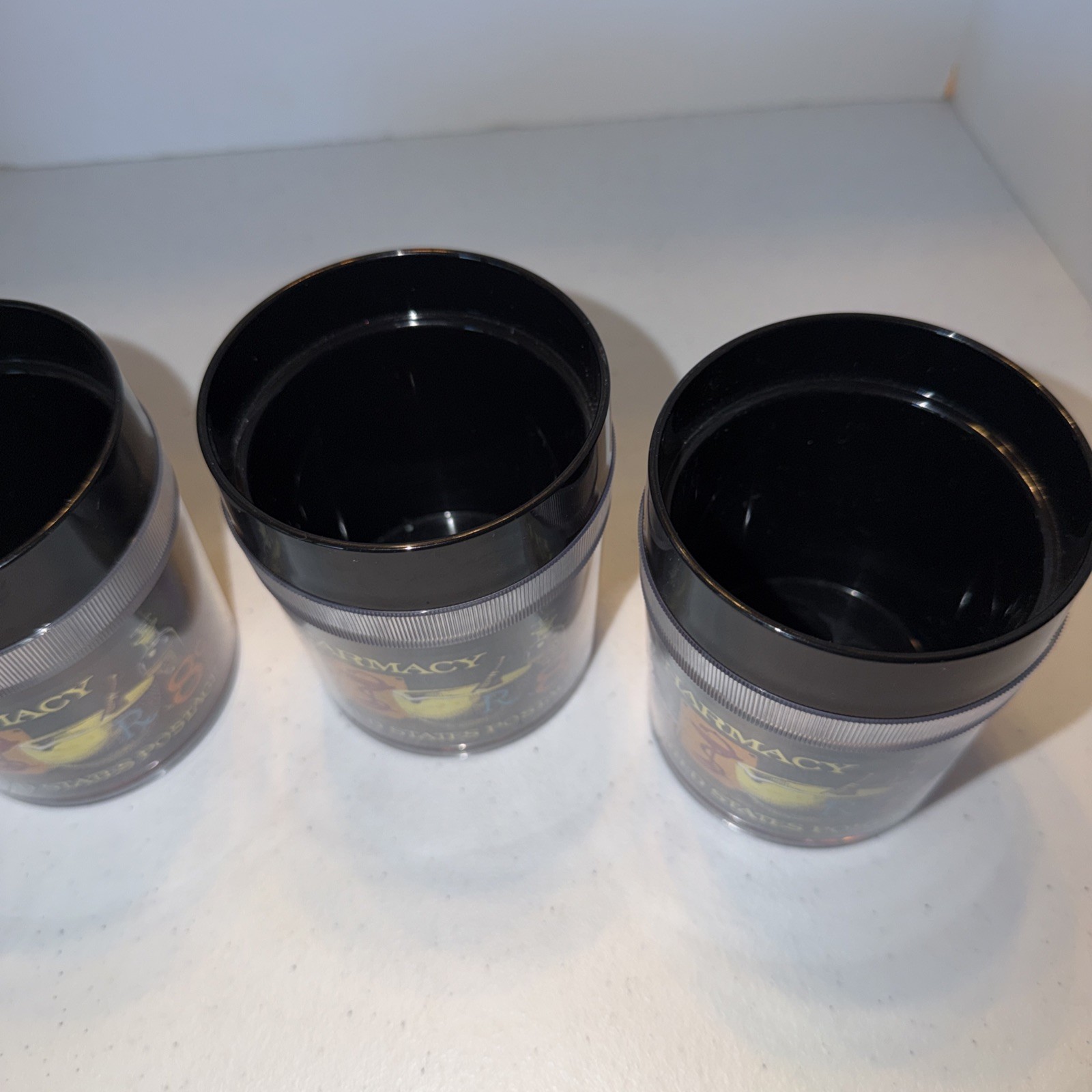 Pharmacy United States Postage Stamp Vintage 1972 Plastic Cups Set Of 4