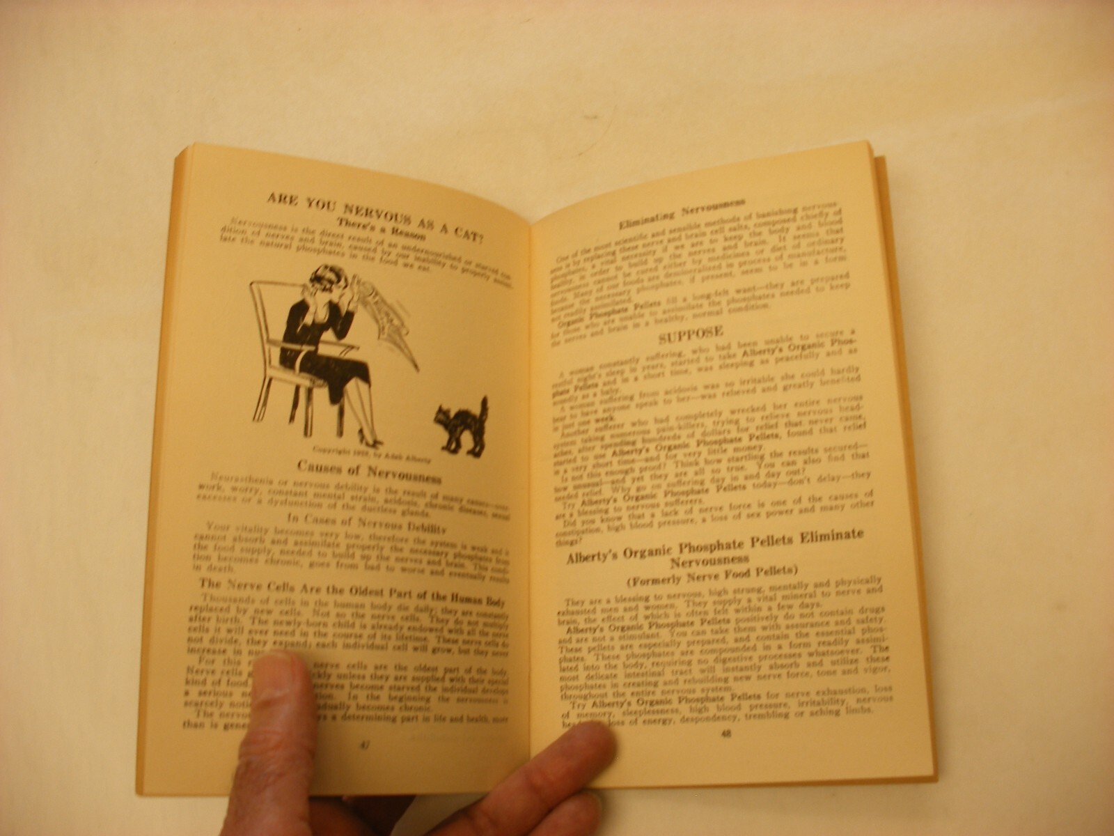 Antique Vtg Quack Medicine Pharmacy Medical Book – 1929 Calcium by Adah Alberty