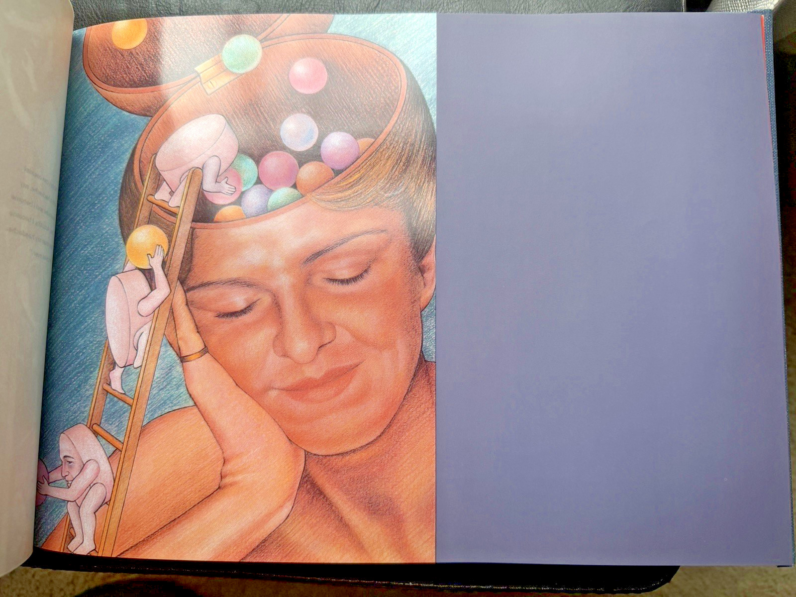 Rare 1982 SANDOZ Migraine Art Book “It’s All In Your Head” + 35mm SLIDES Pharma