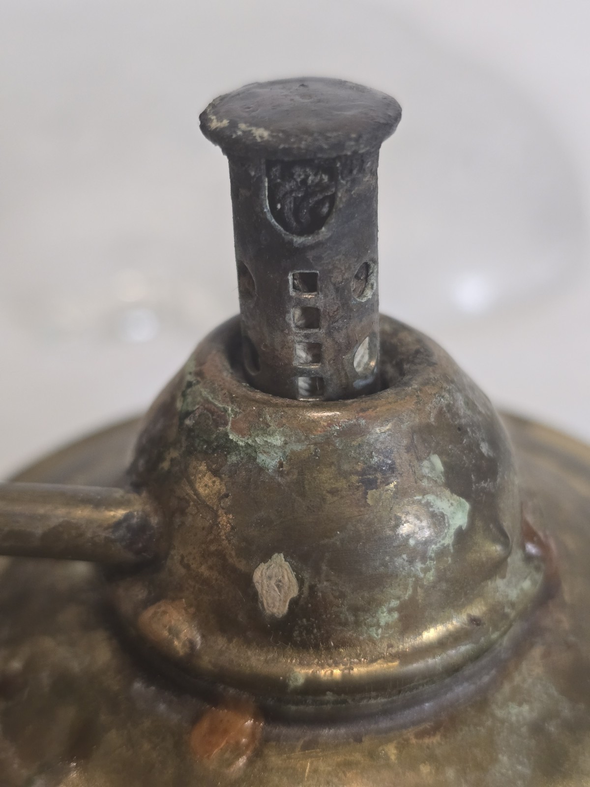 Vintage Solid Brass Alcohol Lamp Burner Tool Made in Japan Rustic Patina