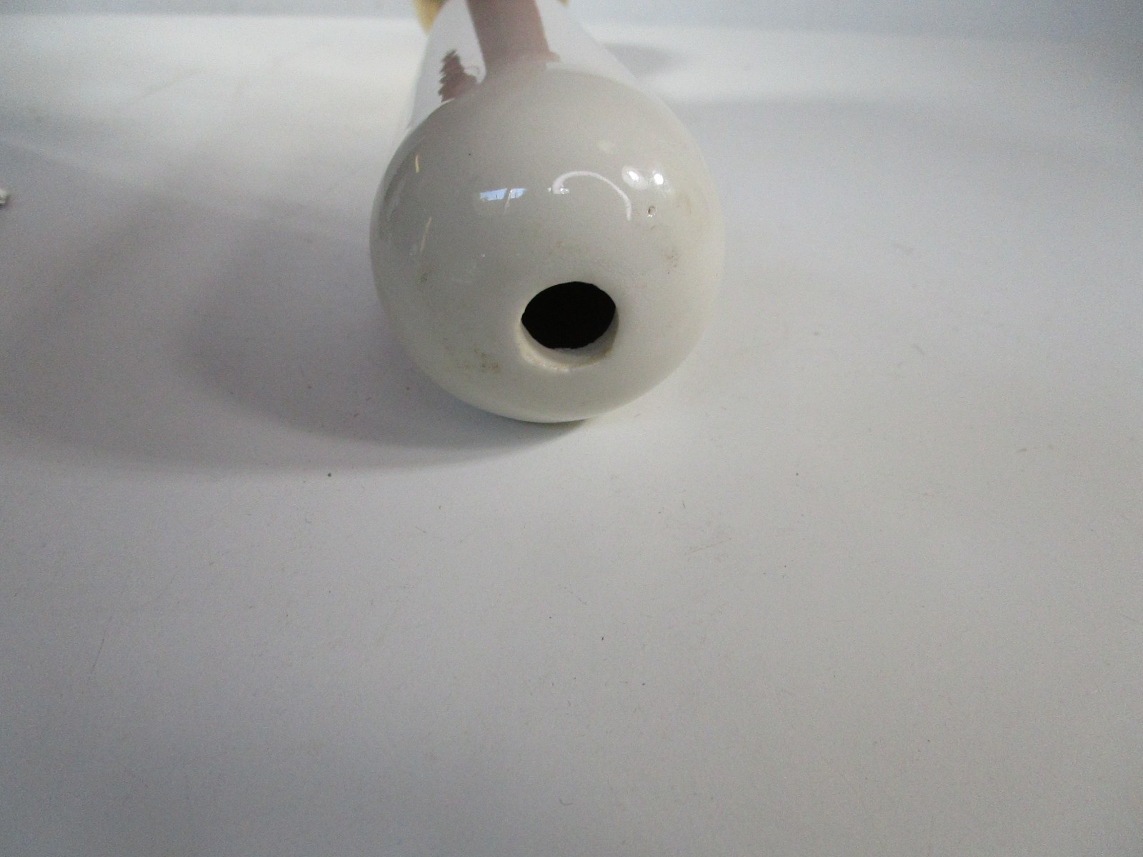 Owens Illinois RX Porcelain Mortar & Pestle White Gilt 7″ Pharmacy