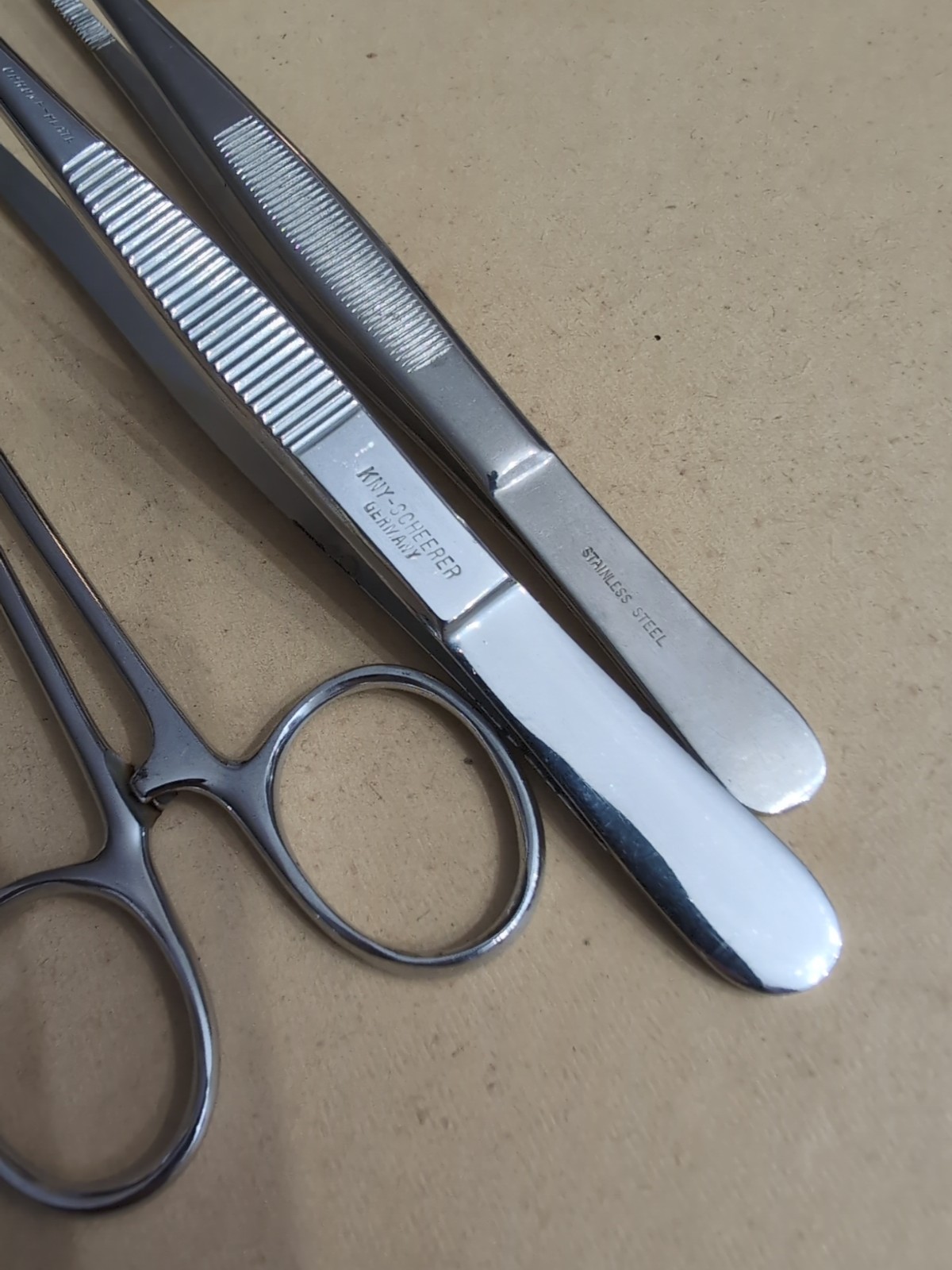 Vintage Dental Tools Tweezers, Hemostat Germany