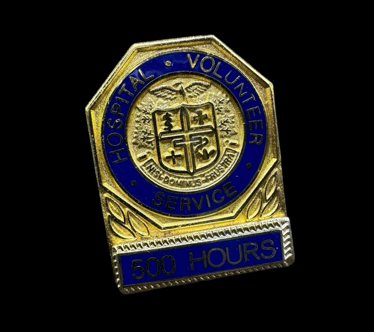 Hospital Volunteer Pin Service 500 Hours Medicine Nursing Doctor 1″