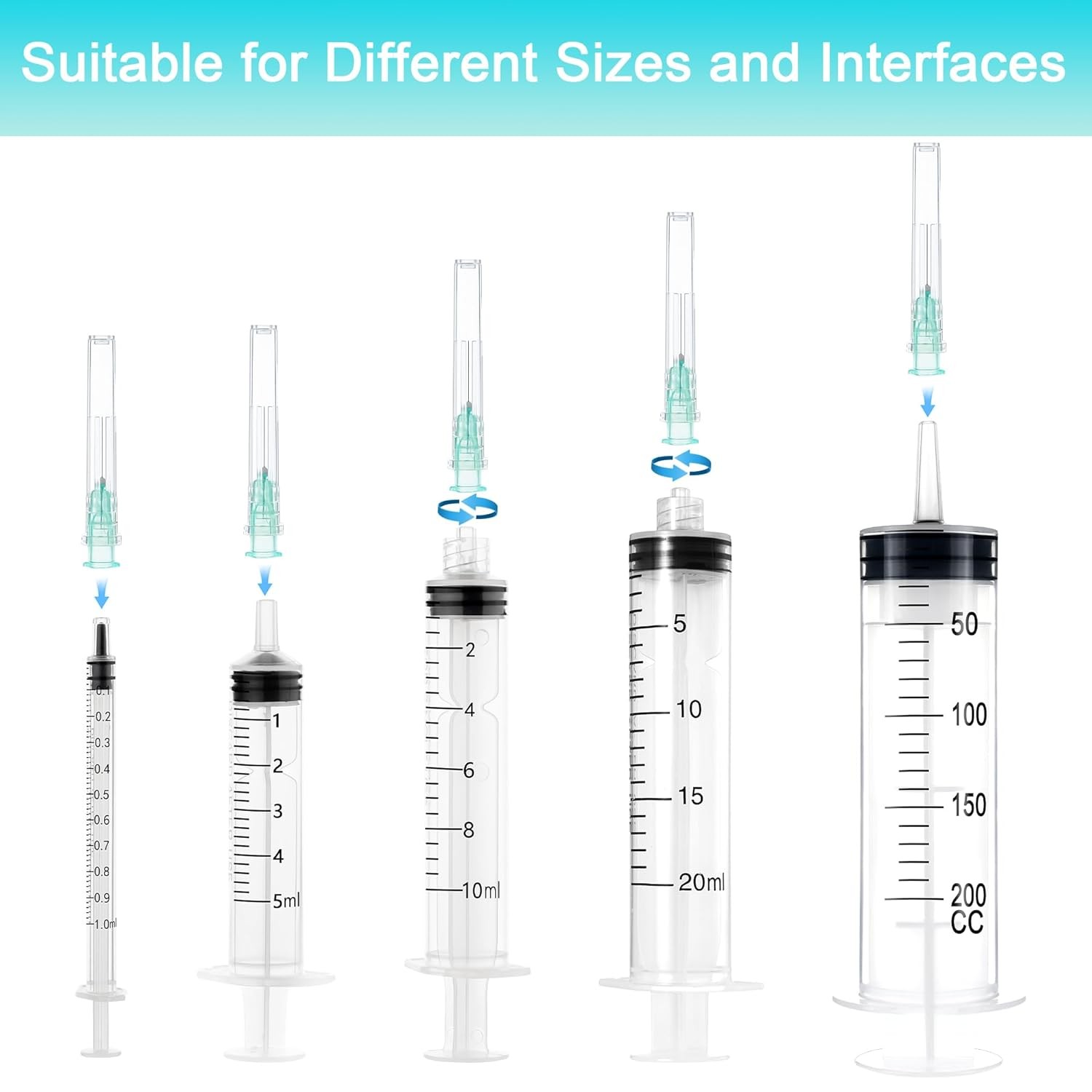 32 Gauge 1/2 inch Disposable Needles, Luer Lock 32G 0.5 Inch (13MM)