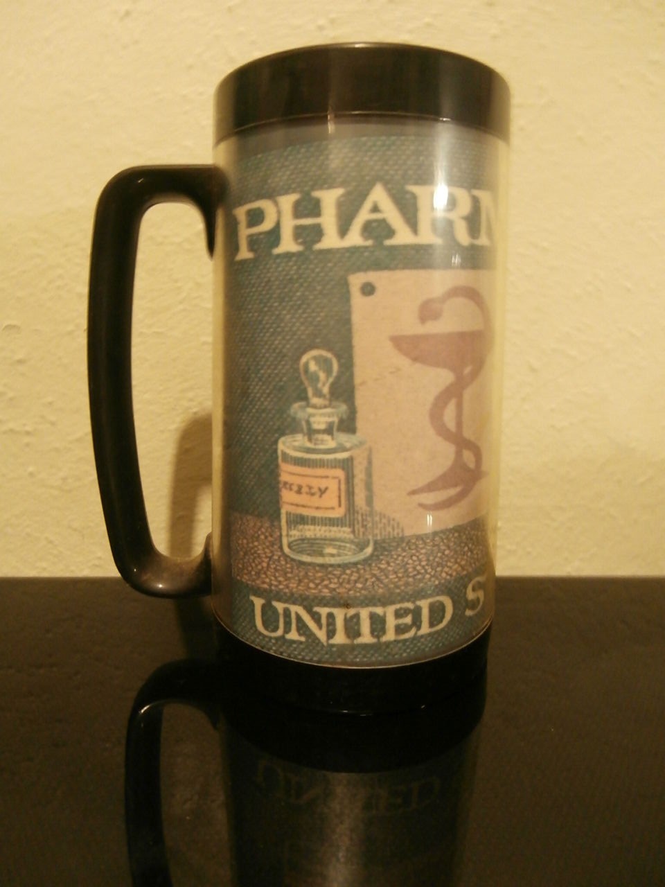 Vintage Thermo Serv United States Postage 8 Cent Pharmacy Stamp Mug