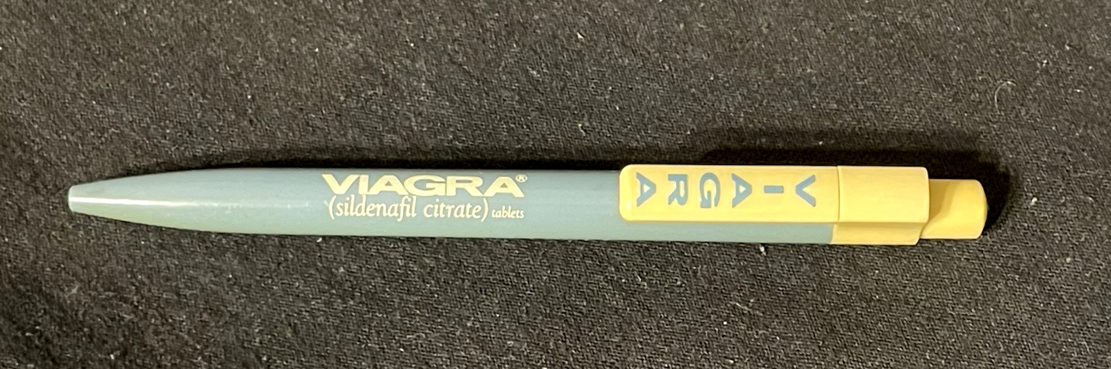 Pharmaceutical Click Pen Rare Vintage Viagra Pfizer Drug Promotional Ballpoint