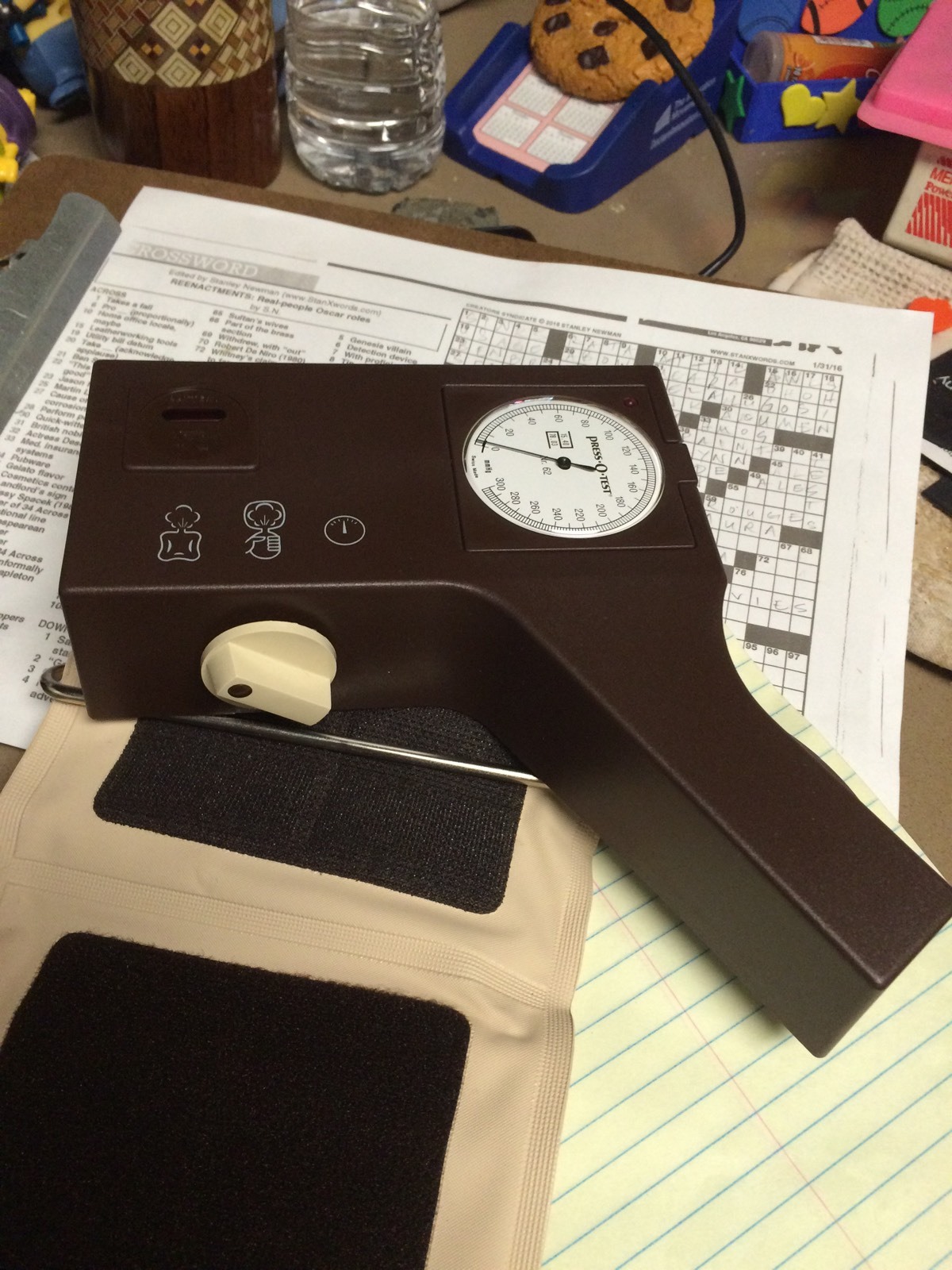 Vintage Press-O-Test Blood Pressure Testing Device c. 1982