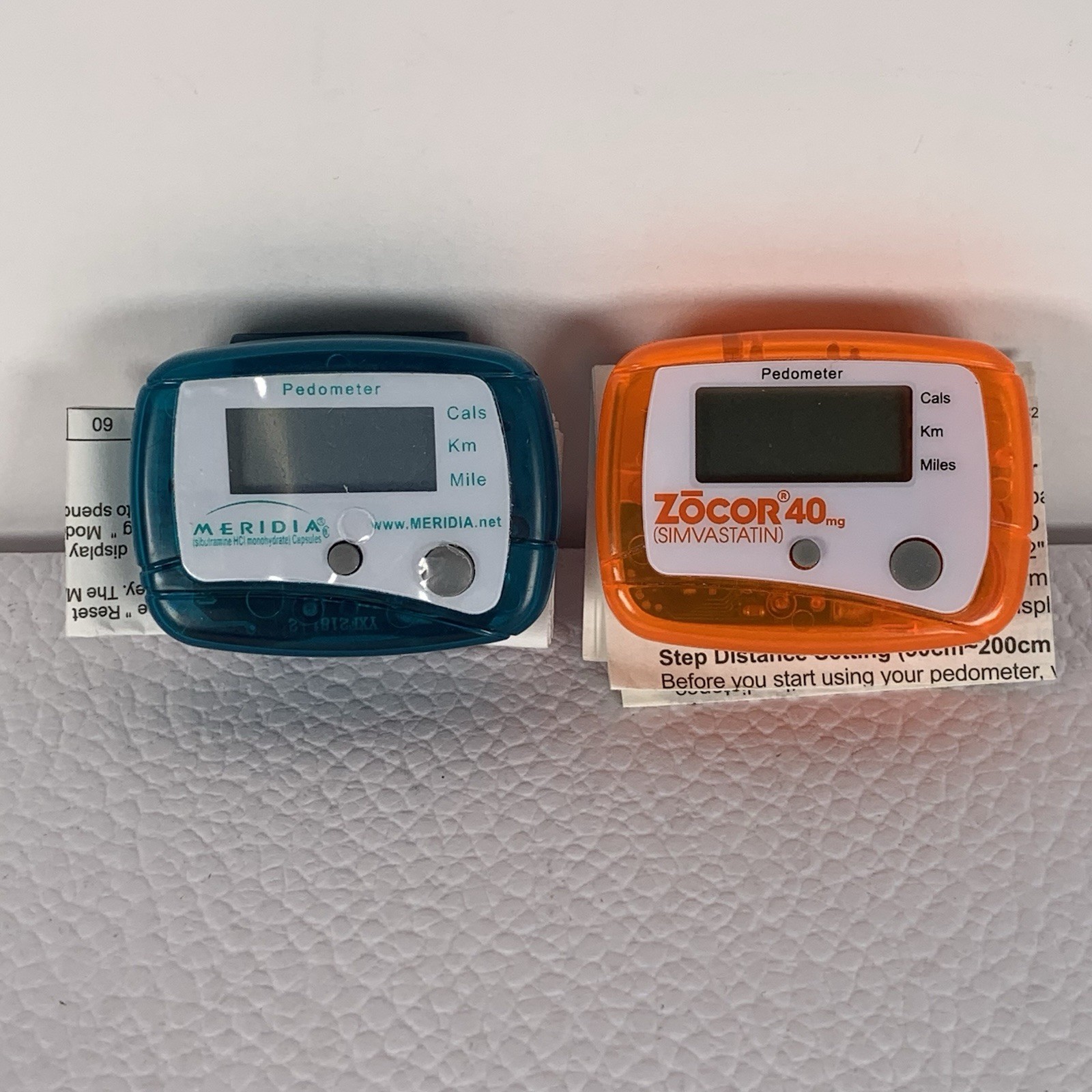 Vintage Zocor Meridia Portable Counter Mini Digital Pedometer Drug Rep Pharma 2