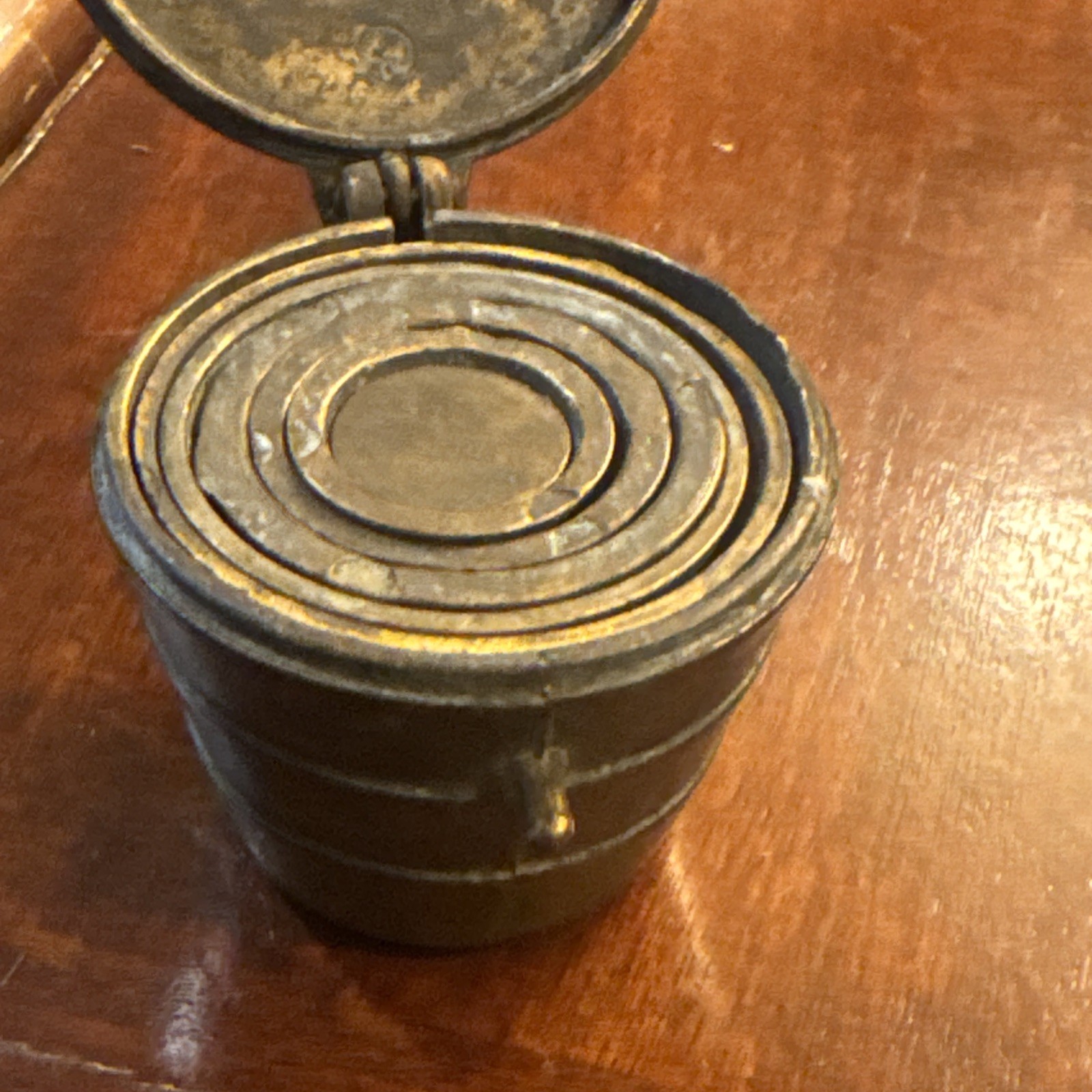 OLD BEAUTIFUL BRONZE WEIGHT BATTERY MEASURING NUREMBERG 7 Piece