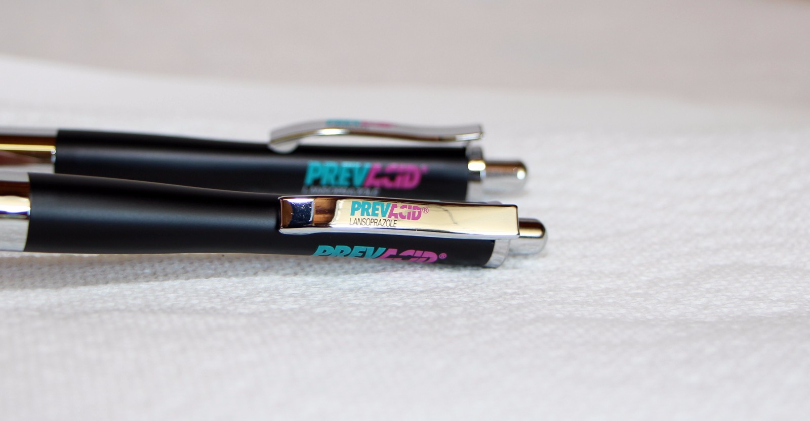 Pharmaceutical { PREVACID } Heavy Metal Beautiful Black on Chrome 2 Pens
