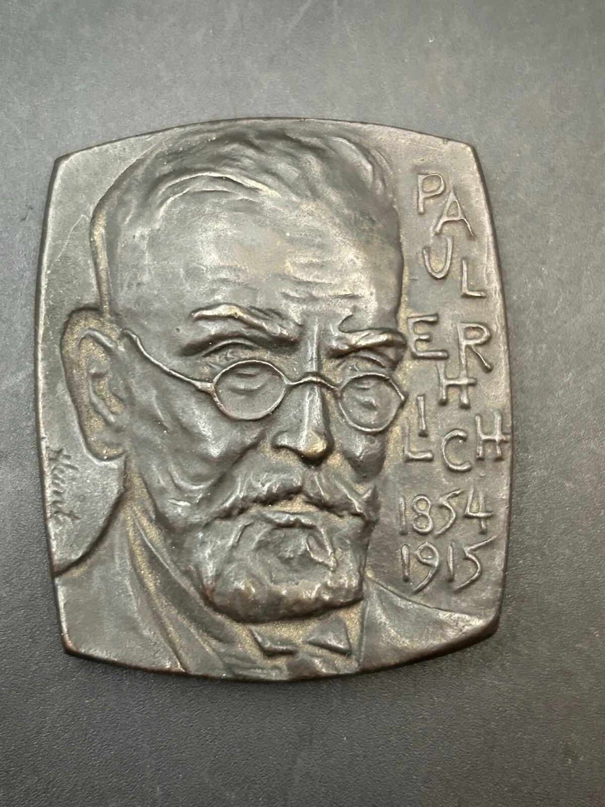 Vtg First International Congress of Immunology Paul Erhlich Cast Bronze Medal