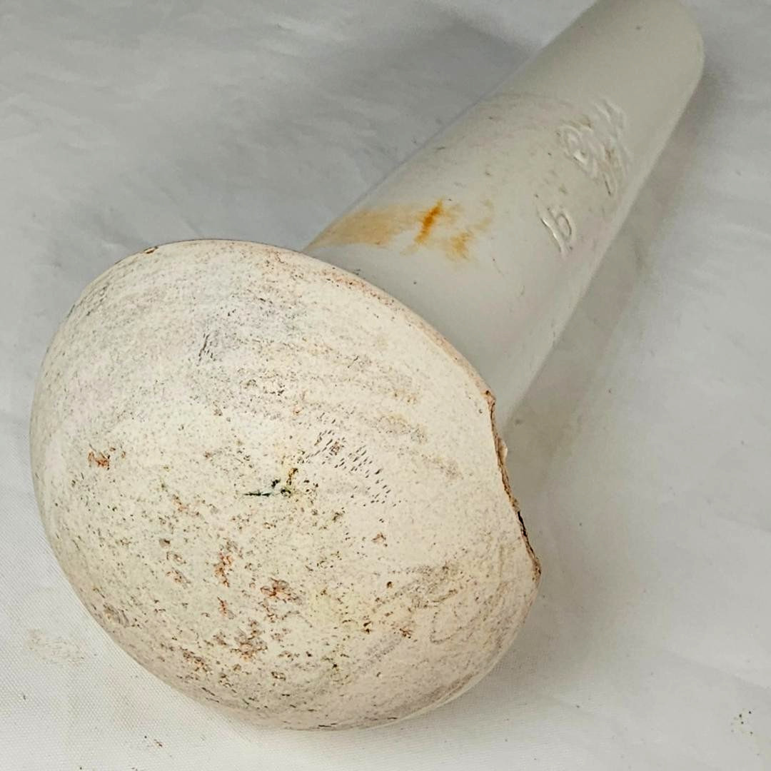 VTG Large Coors USA Heavy White Porcelain #15 Pestle 7 3/4″ long 2 1/4″ diameter