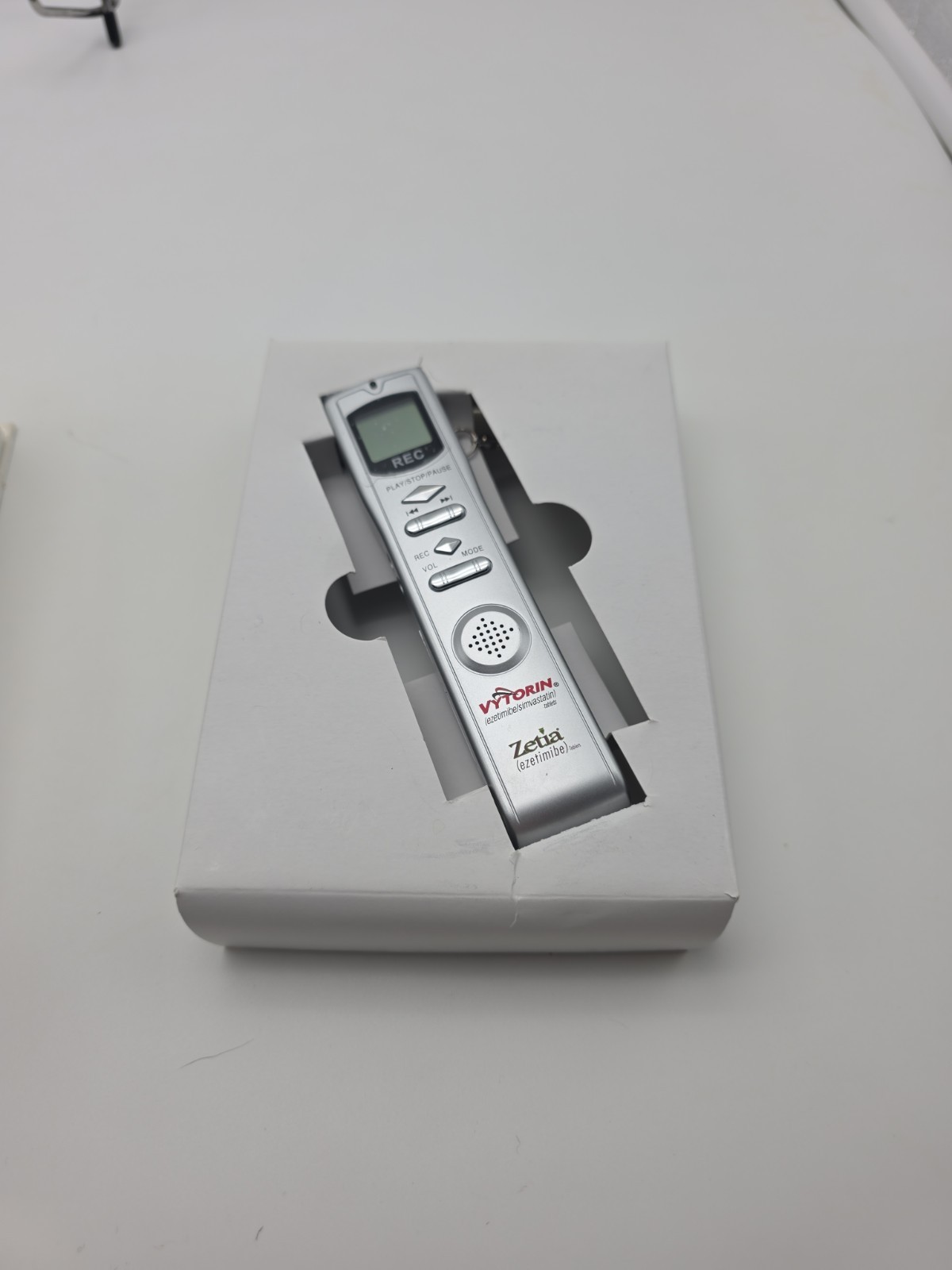 Pharmaceutical Promo Digital Voice Recorder DVR Player Silver New