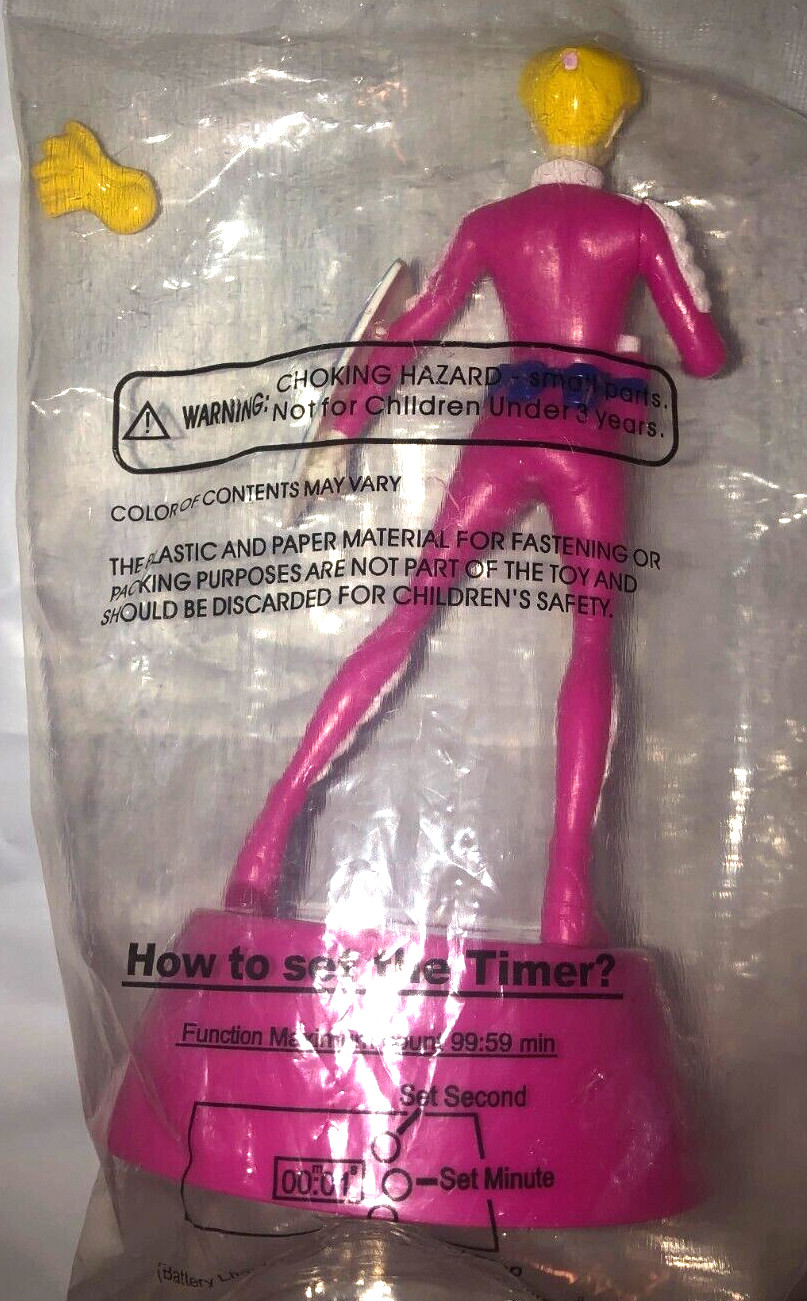 Dannon Spring Water Fluoride Force Advertising Promo Pink Figure ACT Kids RARE
