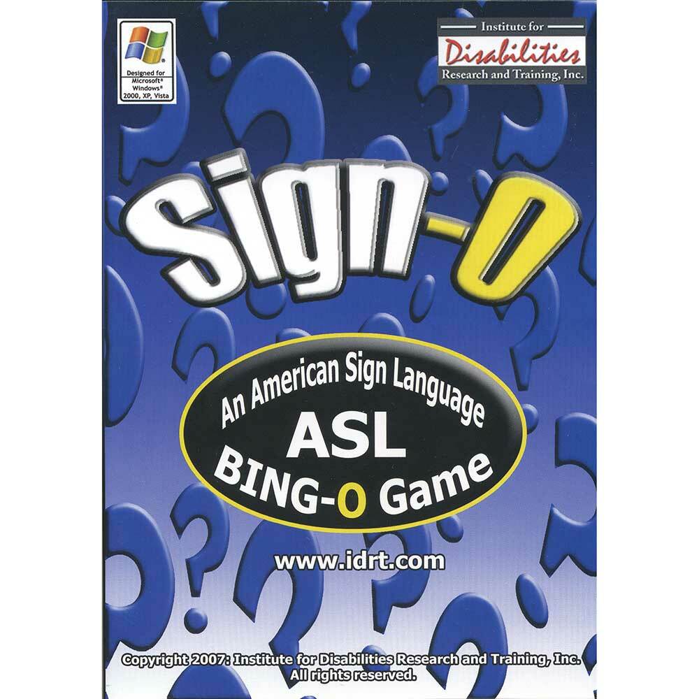 Sign-O Asl Bingo Game Cd-Rom