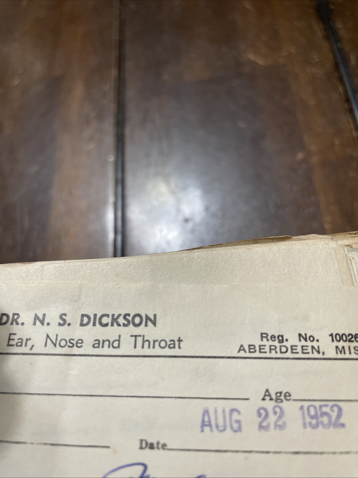 1952 AMORY Mississippi McDuffie’s Drug Store Void prescriptions Receipt Book