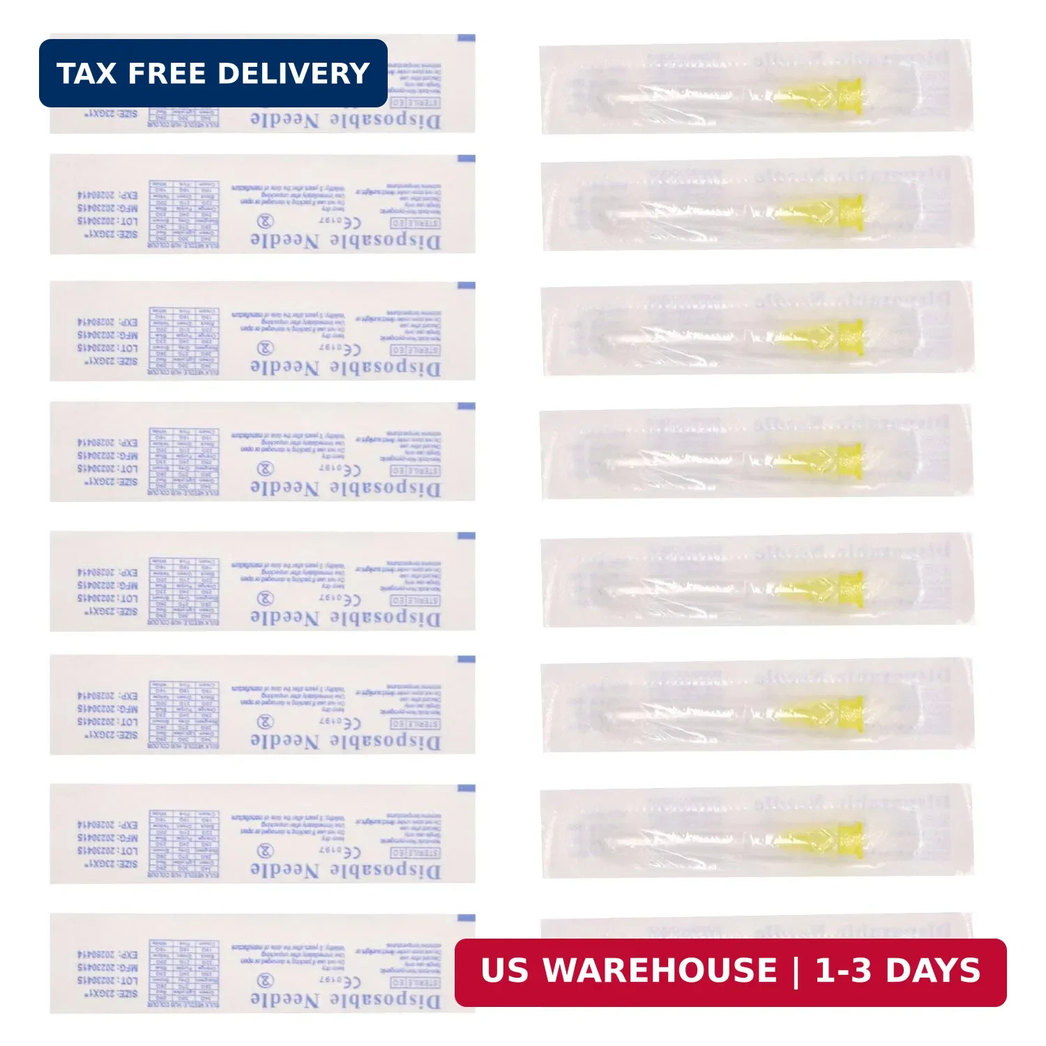 30 Gauge 1 Inch Needle: 100 Pcs Luer Lock Needles – Individually Sealed Packages