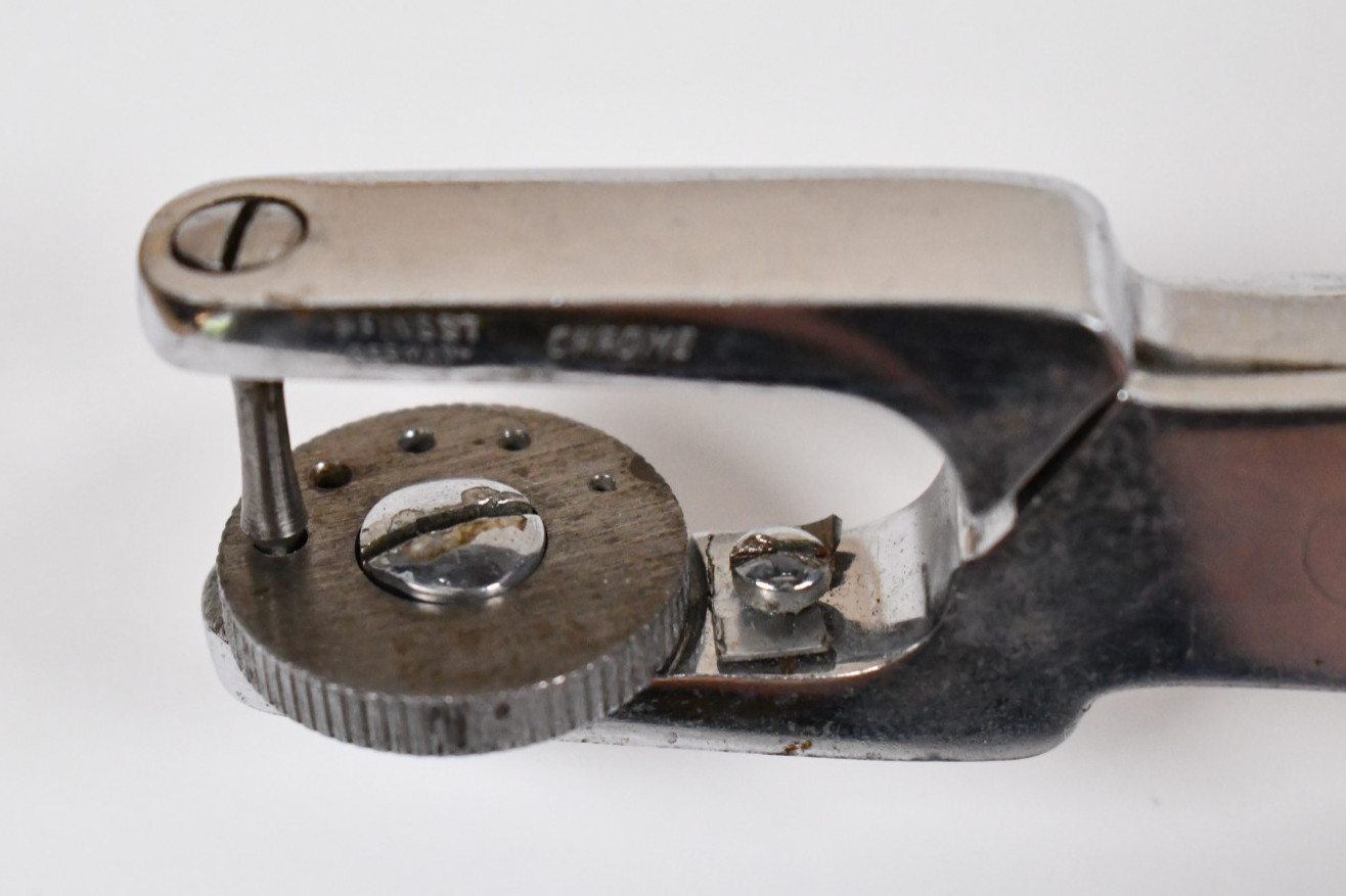 Vtg PFINGST Germany Rubber Dam Punch Tooth Isolation Dental Tool