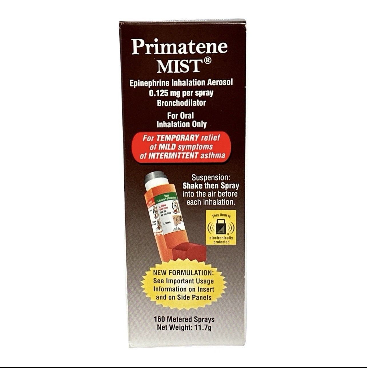 Primatene Mist Epinephrine Inhalation Aerosol 0.125 mg Per Spray Bronchodilator