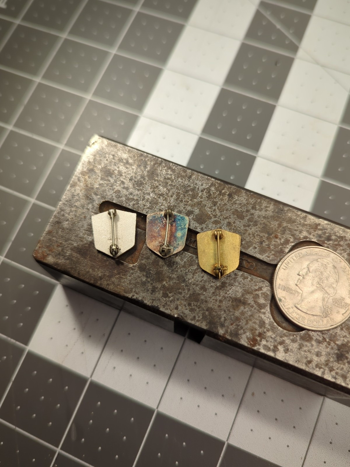 Michigan Mental Health Dept. Service Pins. State Hospital Nurses Pin Sterling