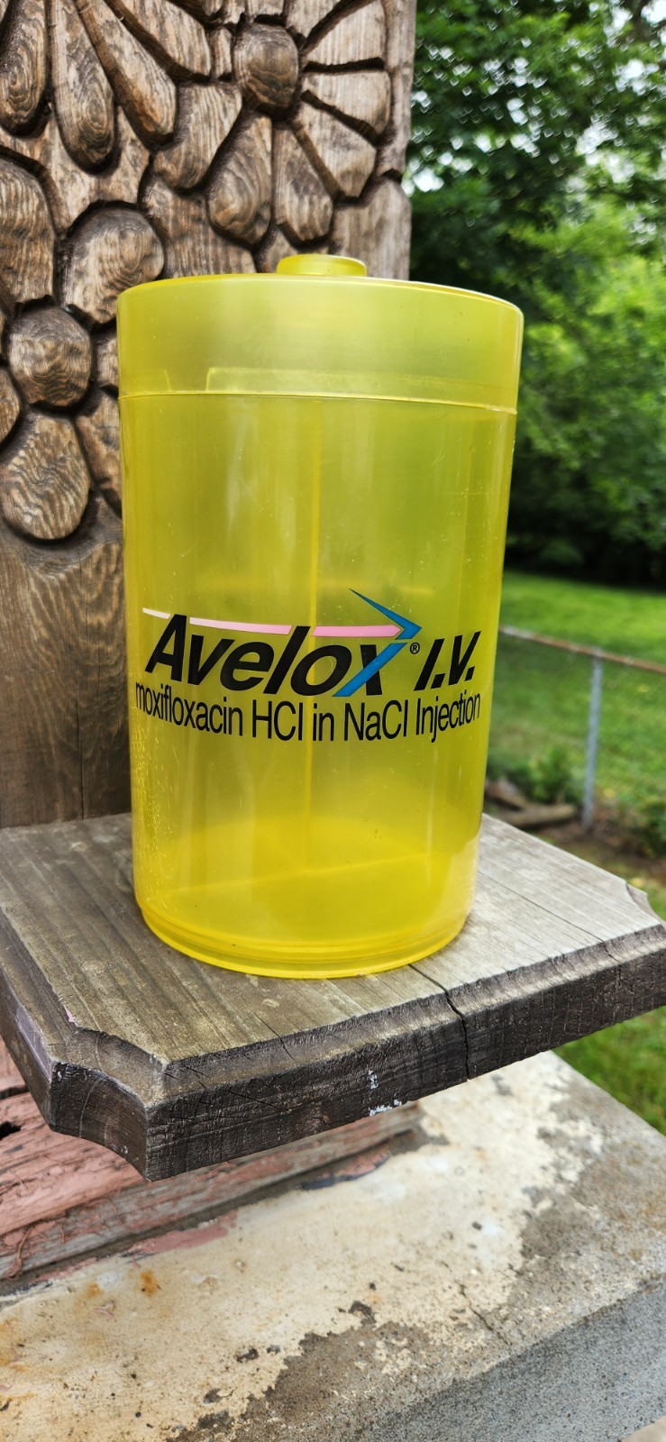 Avelox Canister Rare Drug Rep Collectible 9″ H 5.5″ W Pharma