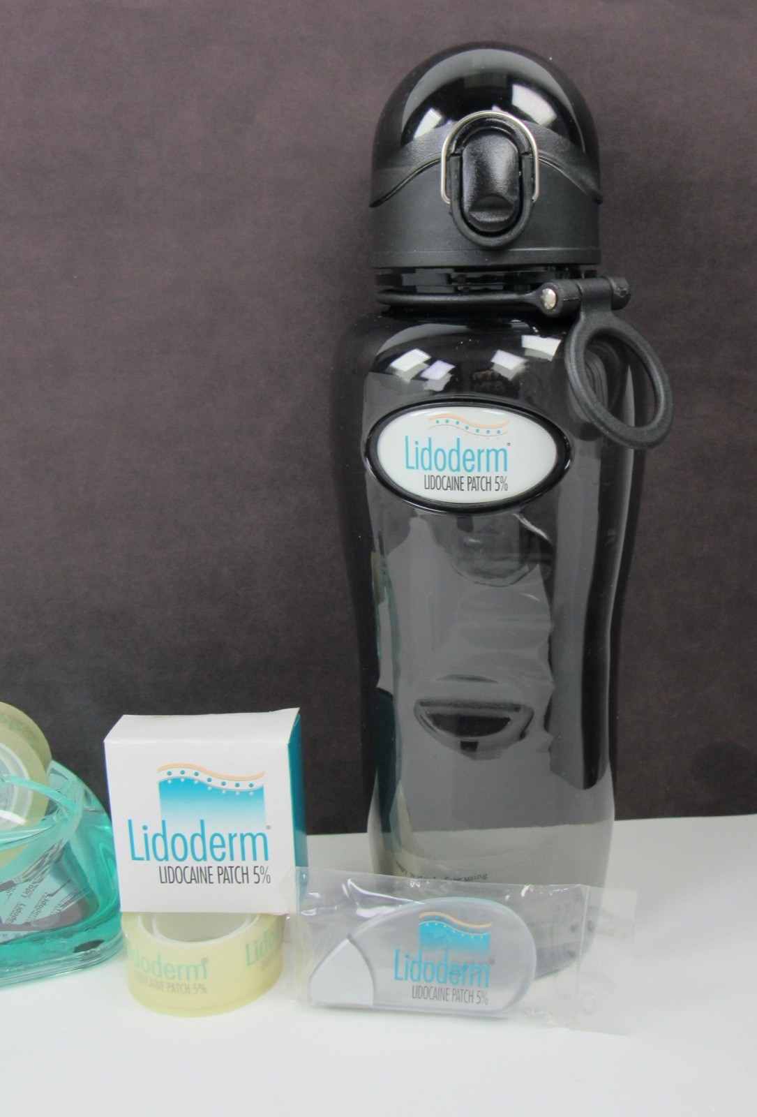 Lidoderm Lot Liquid Tape Dispenser Bottle & iSlice Drug Rep Pharmaceutical Promo