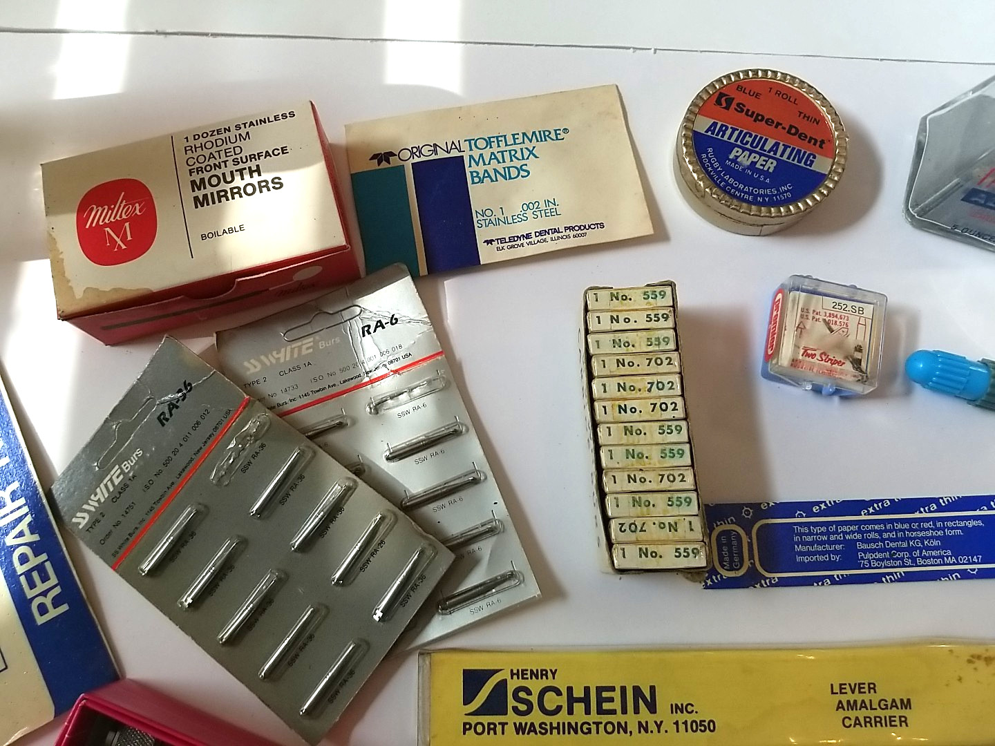 VTG Dental Tools Lot Schein Lever Amalgam(New) – Wispair Weber Bordon Lynx Parts