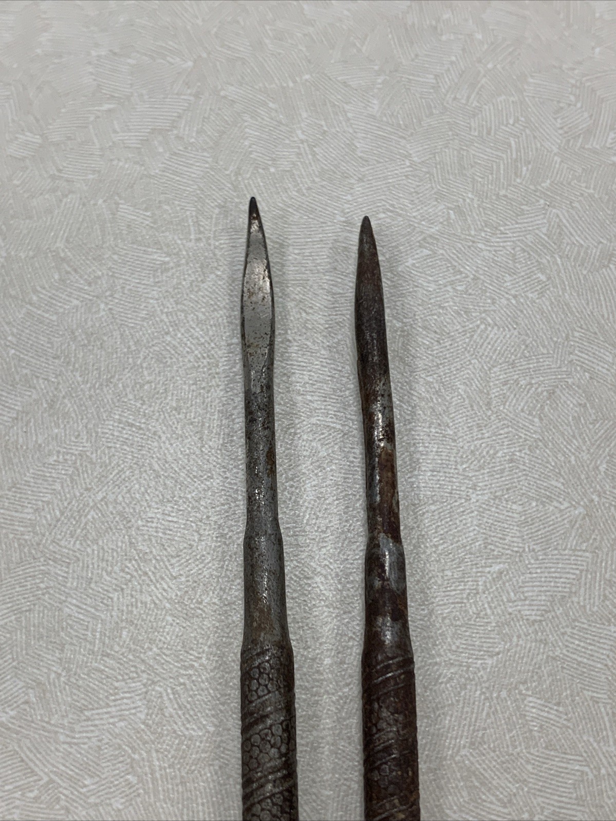 Antique Dental Tools Instruments Lot of 2 Picks Unbranded Heavy