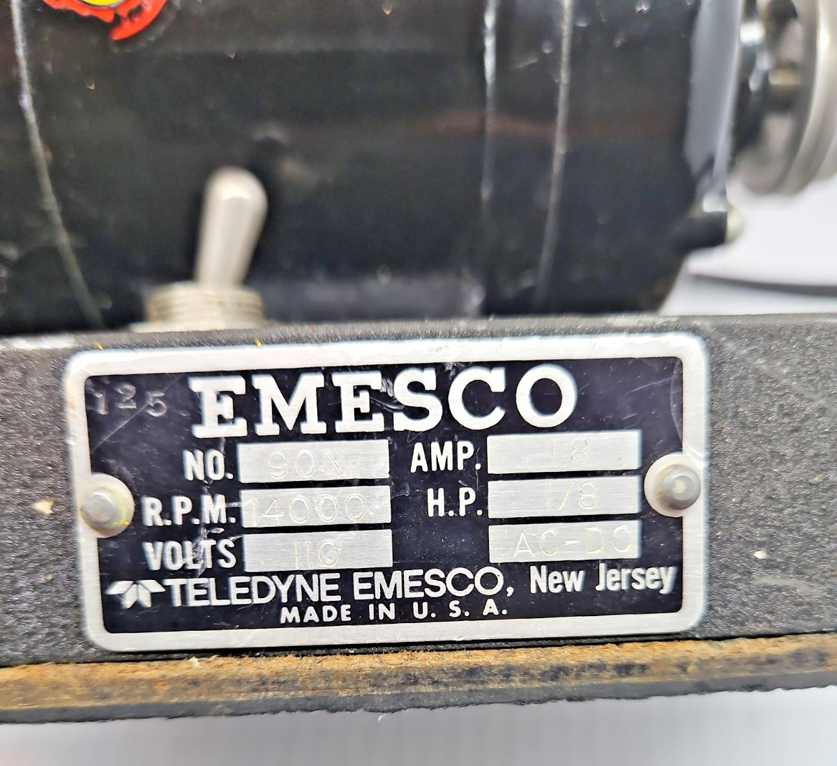 Vintage Emesco 1/8HP Model 90N Works Runs Good
